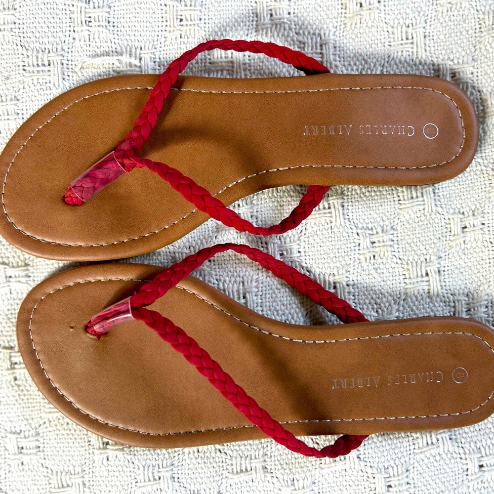 ☀️3/$12 Red Sandals